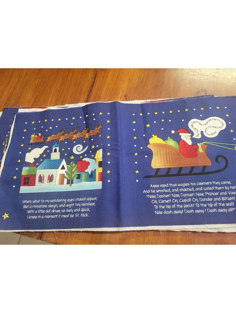 Cut-and-sew soft book panel 